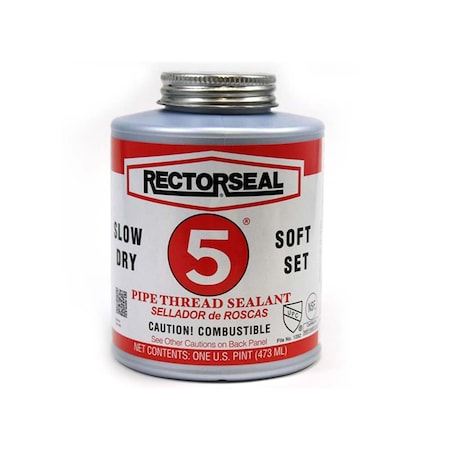 Thrifco Plumbing No. 25431 16-OZ, No. 5 Pipe Thread Sealant, Pint 6312007